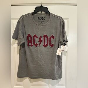 Lucky Brand Gray AC/DC beaded graphic T-Shirt